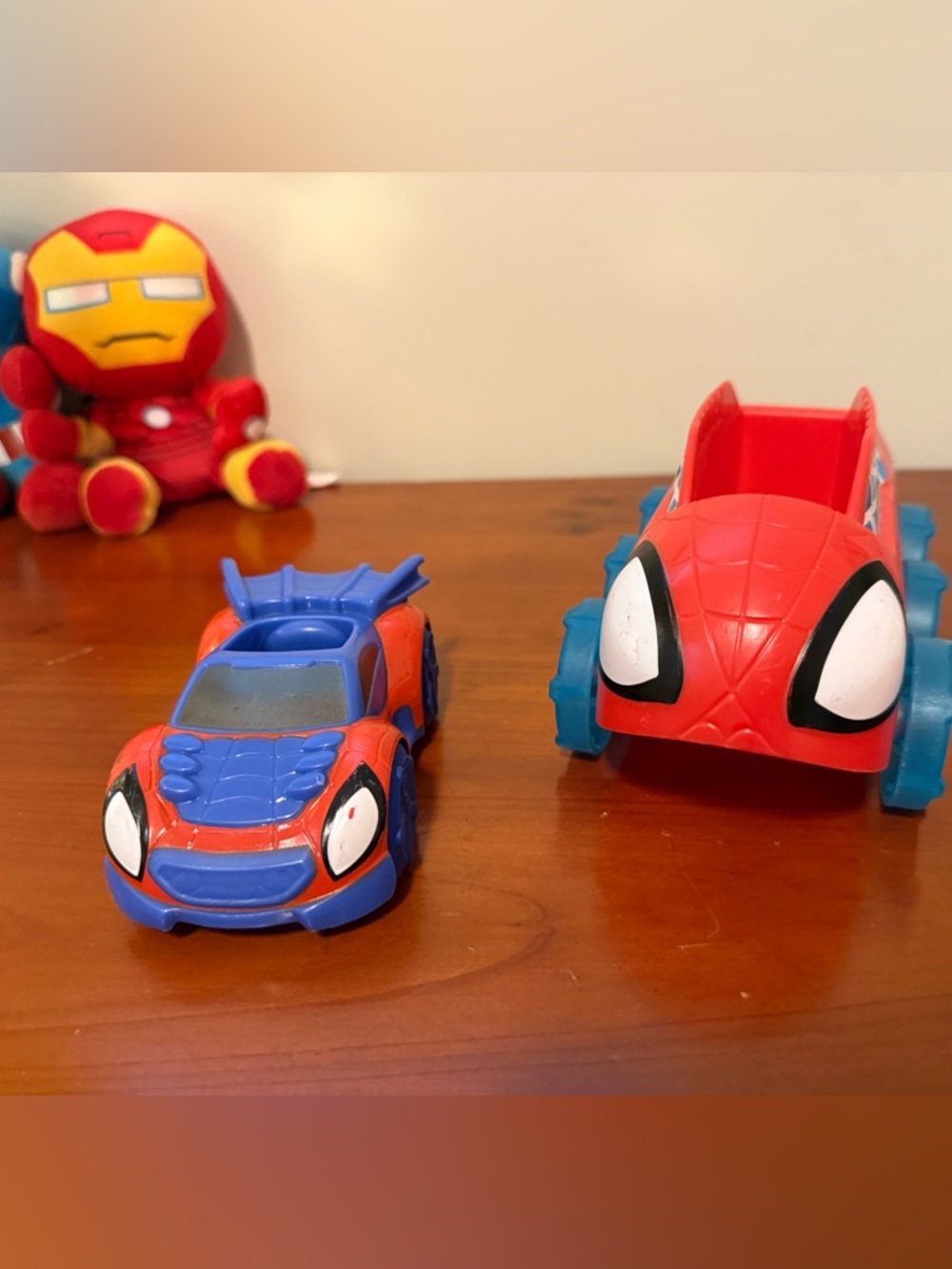 Spider-Man Red & Blue Push Cars - Kids Toy Set